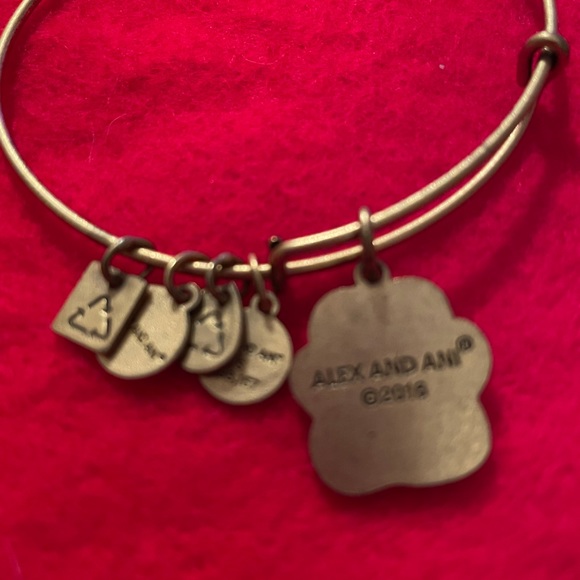 Alex and Ani Dog paw print bangle bracelet - Picture 4 of 4